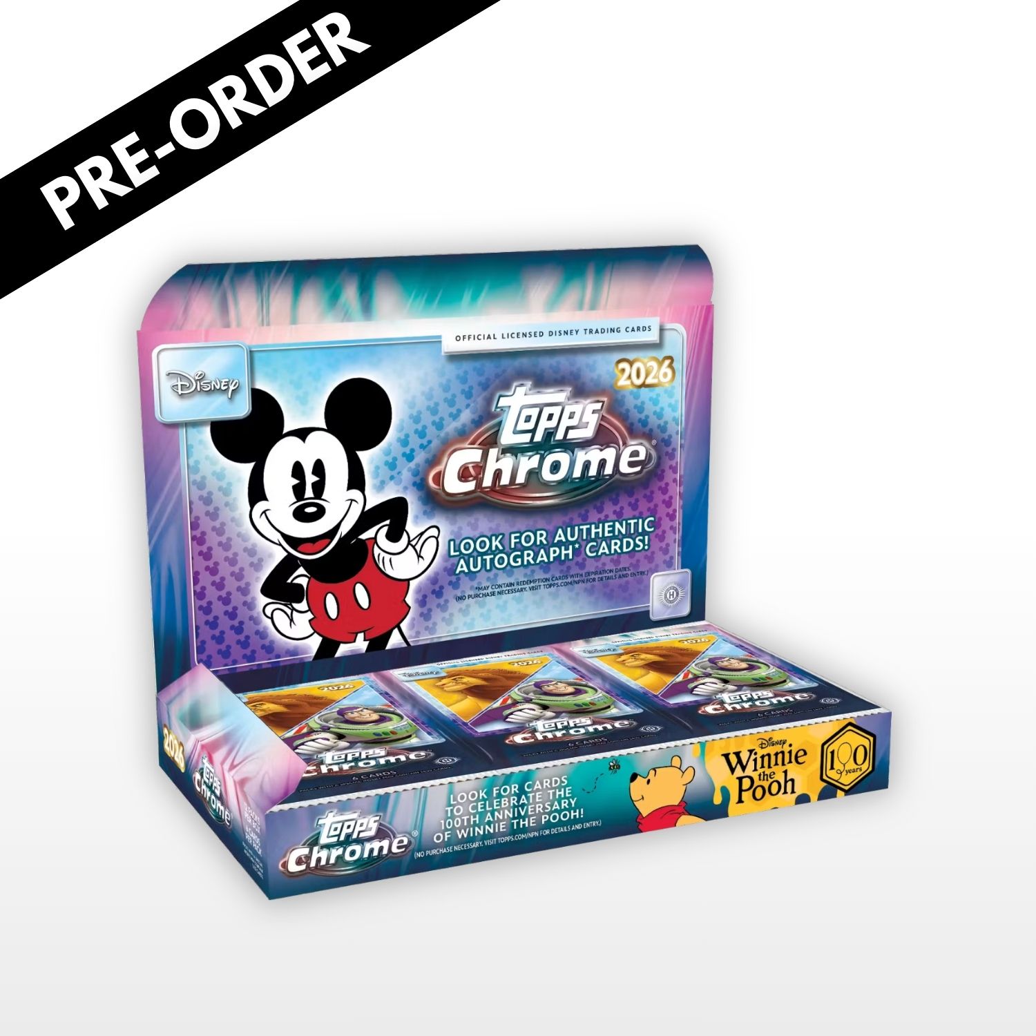 [Pre-Order] Topps Chrome Disney 2026 - Hobby Box