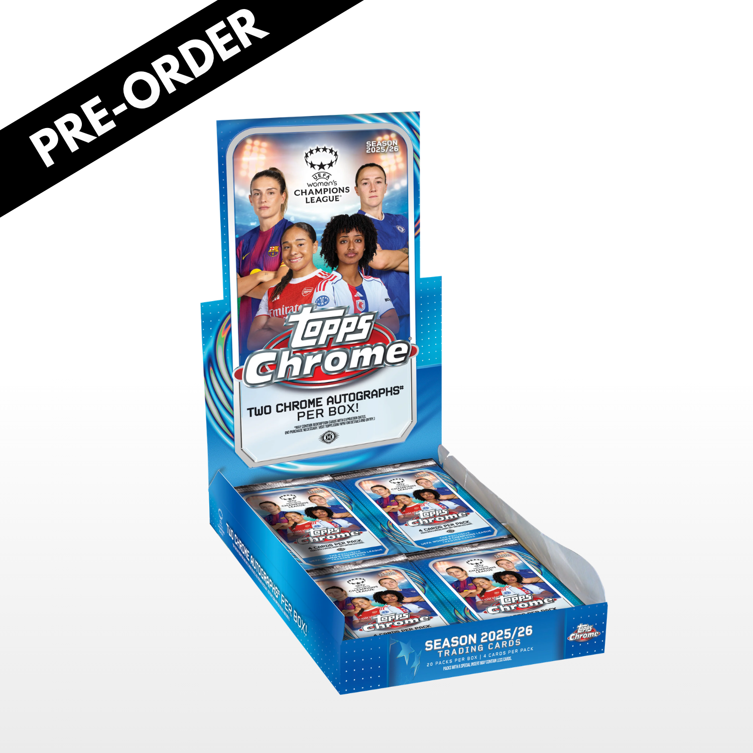 [Pre-Order] Topps Chrome UEFA Women's Champions League 2025/26 - Hobby Box