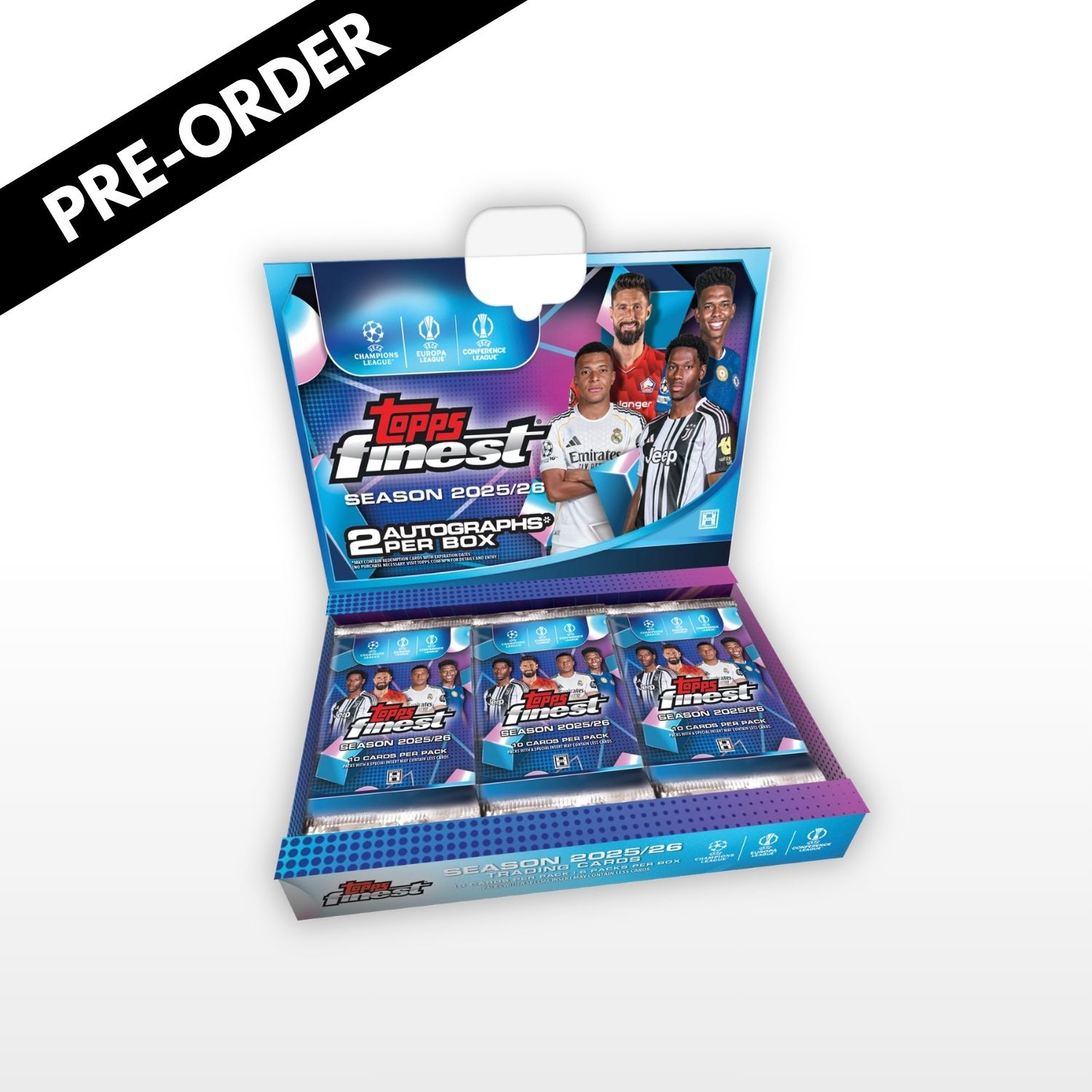 [Pre-Order] Topps Finest UEFA Club Competitions Hobby Box 2025/26