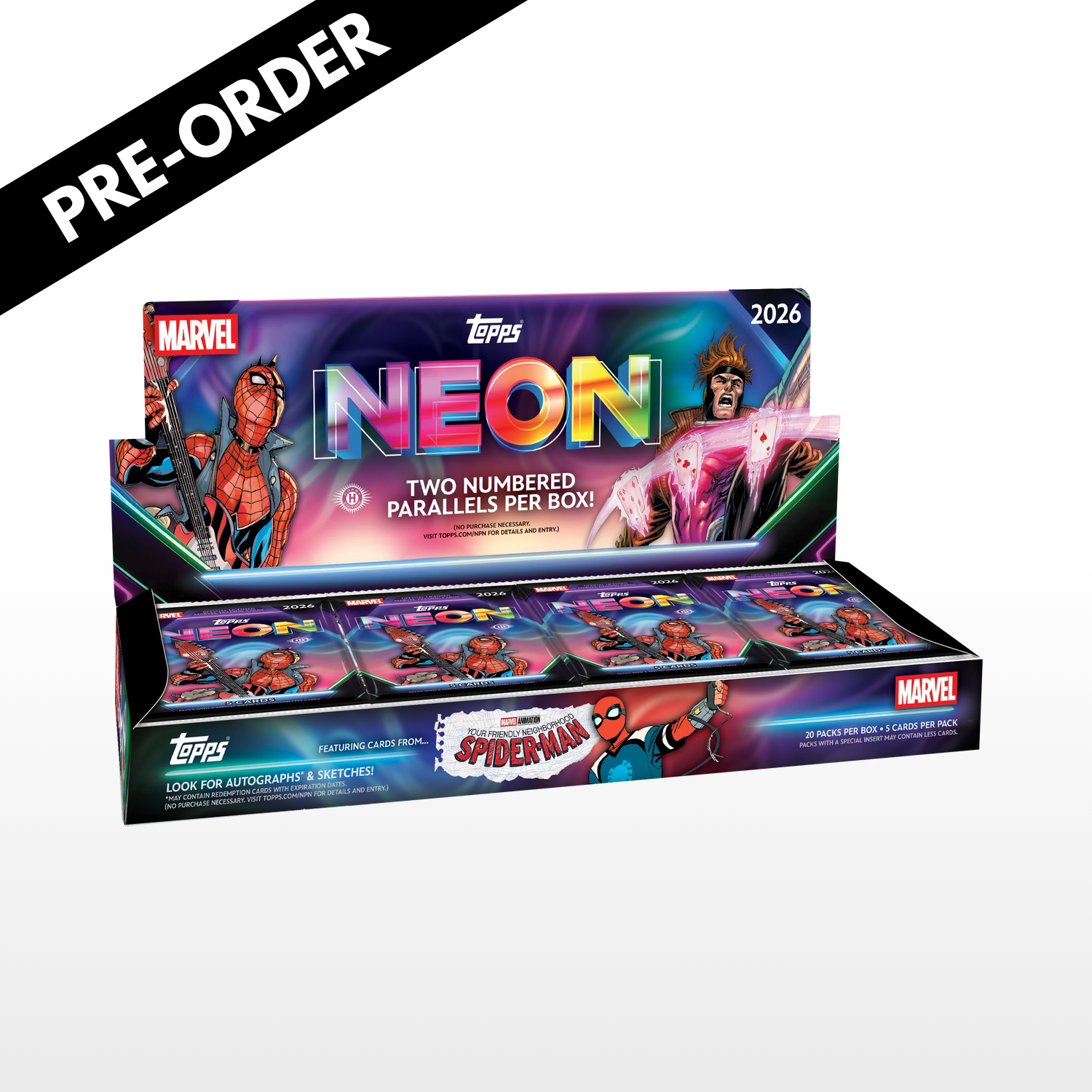 (Pre-Order) 2026 Topps Neon Marvel - Hobby Box