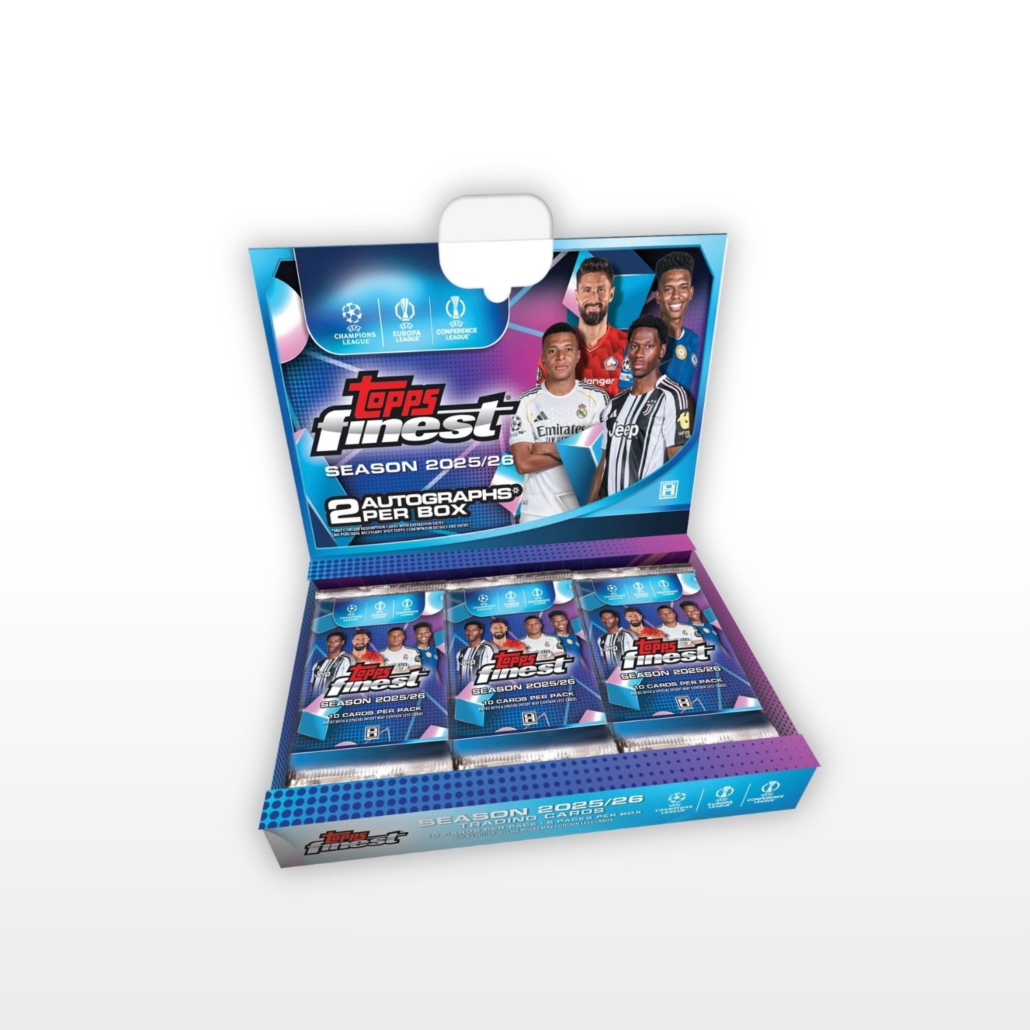Topps Finest UEFA Club Competitions Hobby Box 2025/26